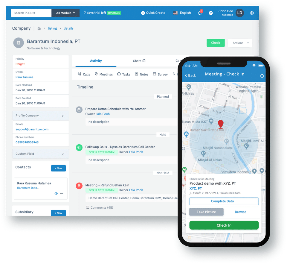 Barantum CRM screenshot 2