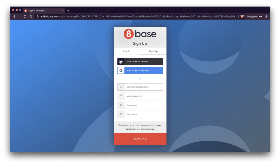 8base screenshot 2