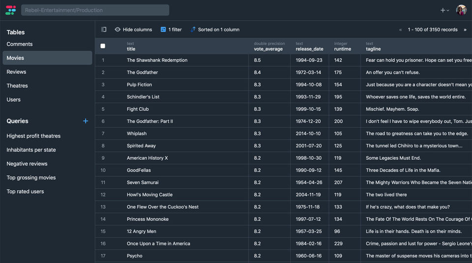 BaseDash screenshot