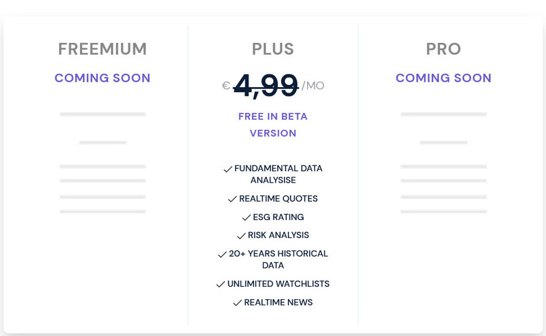 Bavest pricing 1