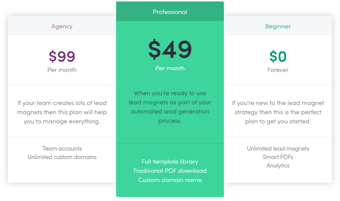 Beacon pricing 1