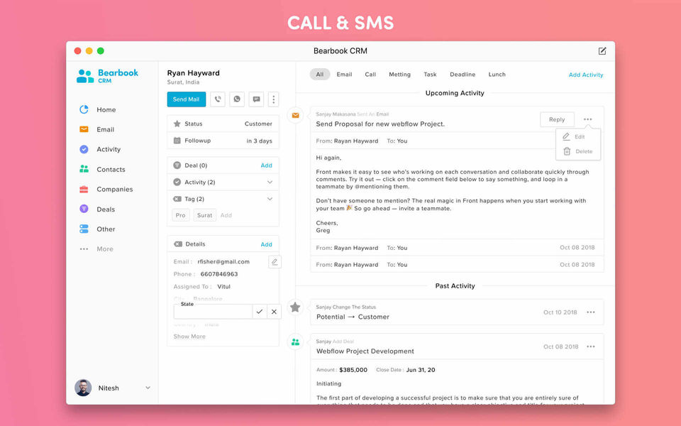 Bearbook CRM screenshot 3