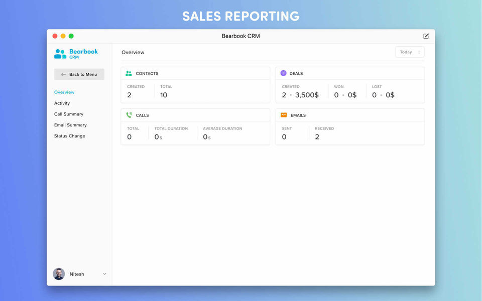 Bearbook CRM screenshot 1