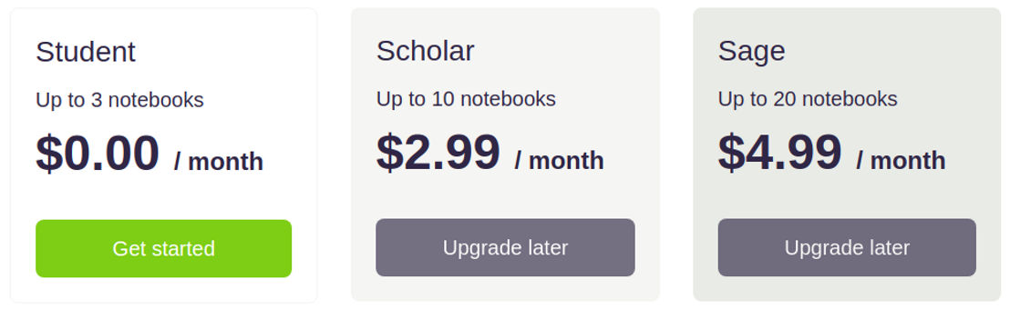 Beastnotes pricing 1