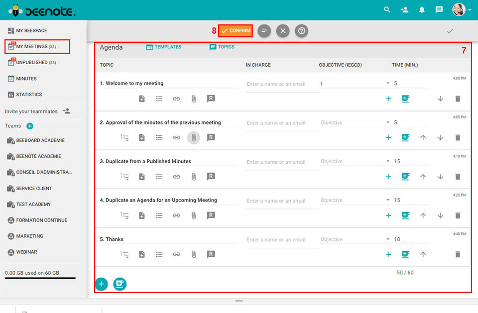 Beenote screenshot 1