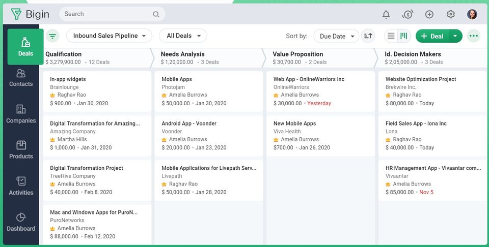 Bigin by Zoho CRM screenshot 1