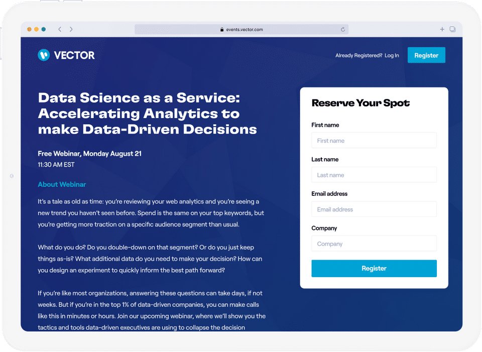 BigMarker screenshot