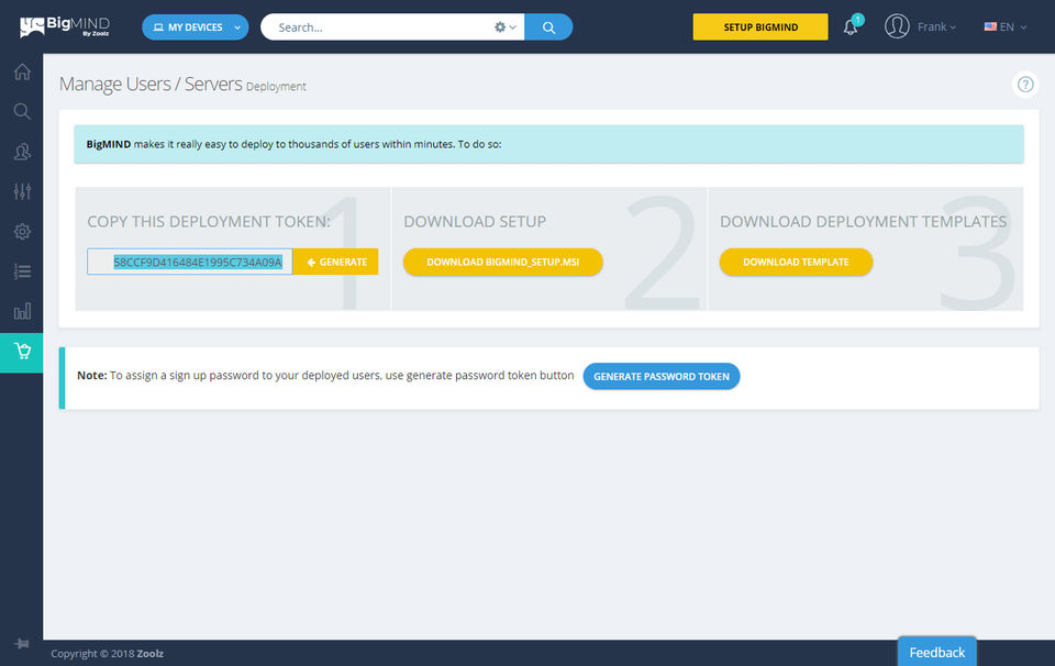 BigMIND Cloud Backup screenshot 1