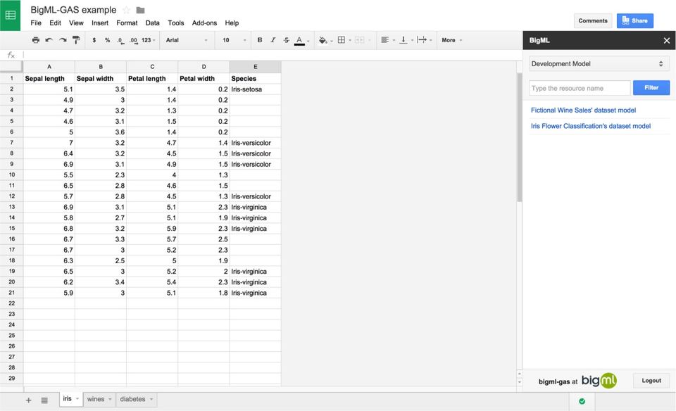 BigML screenshot 4