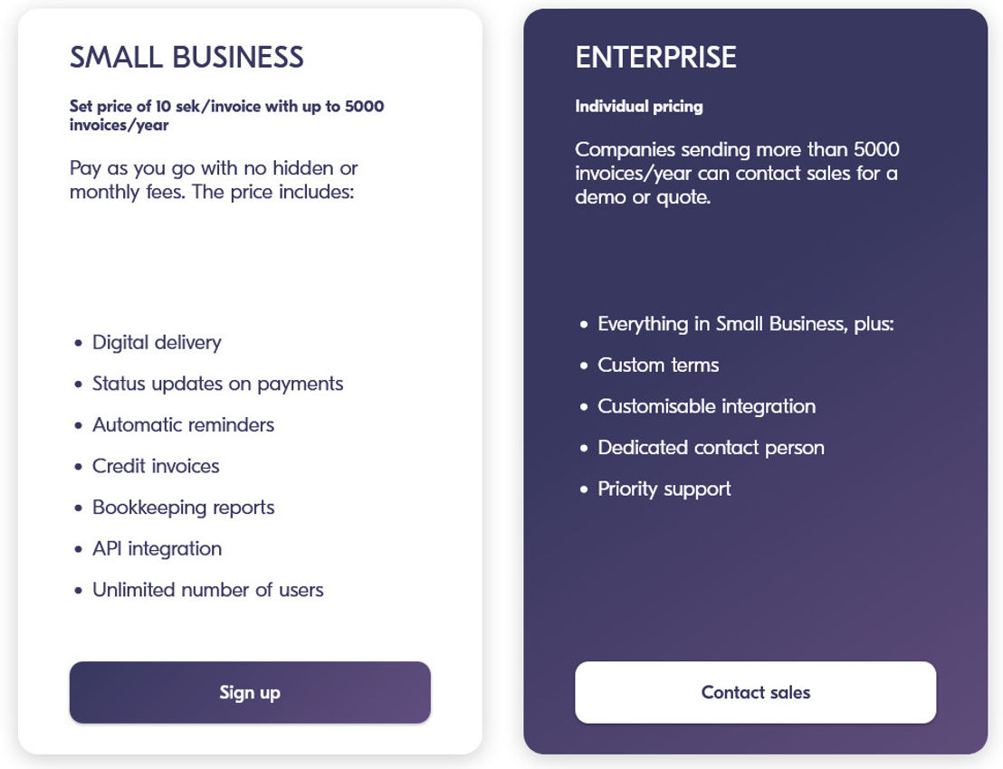 Billogram pricing 1