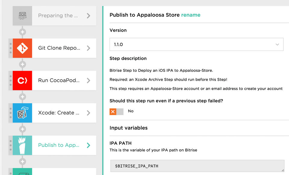 Bitrise screenshot 4