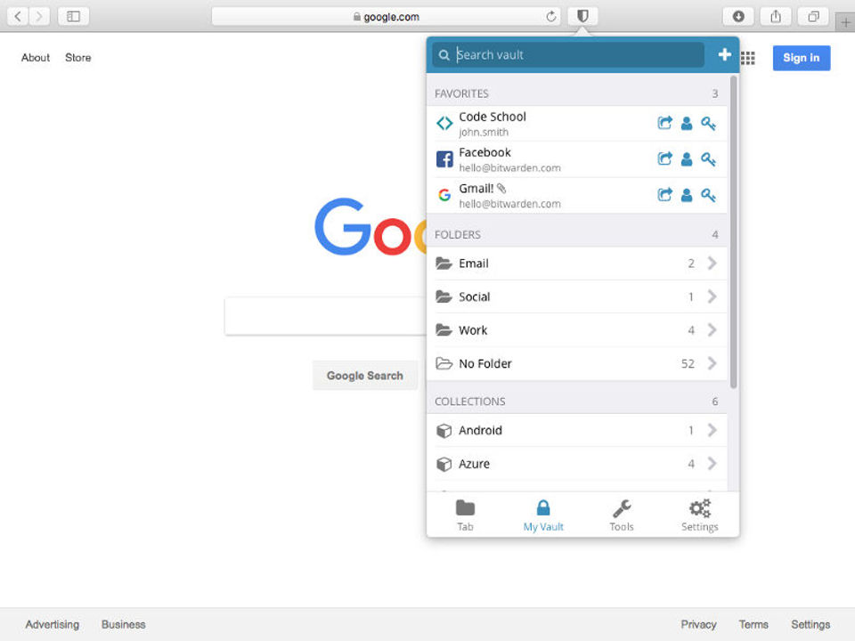 Bitwarden screenshot 4