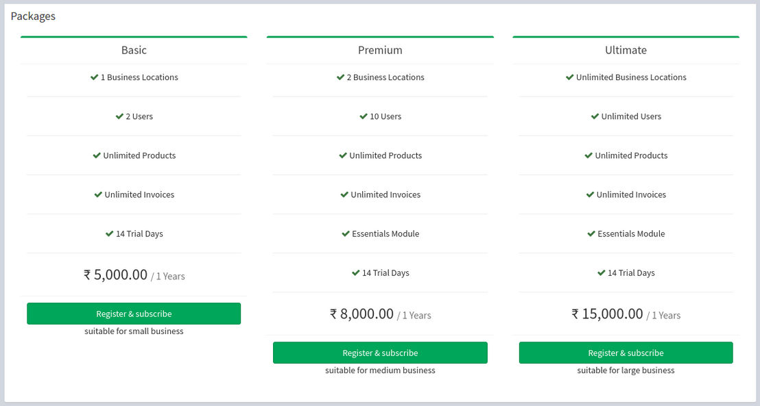 BizBackBone POS pricing