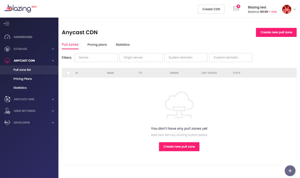 BlazingCDN screenshot 2