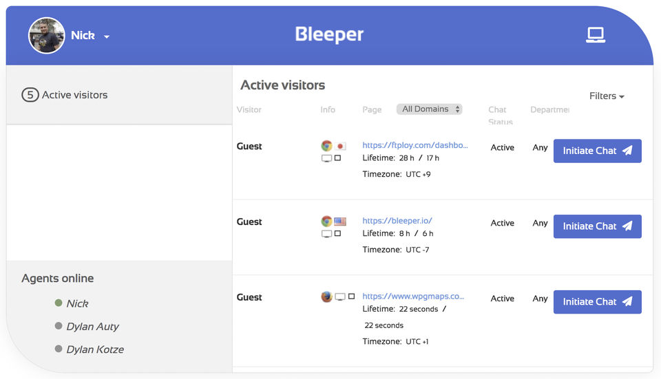 Bleeper screenshot 2