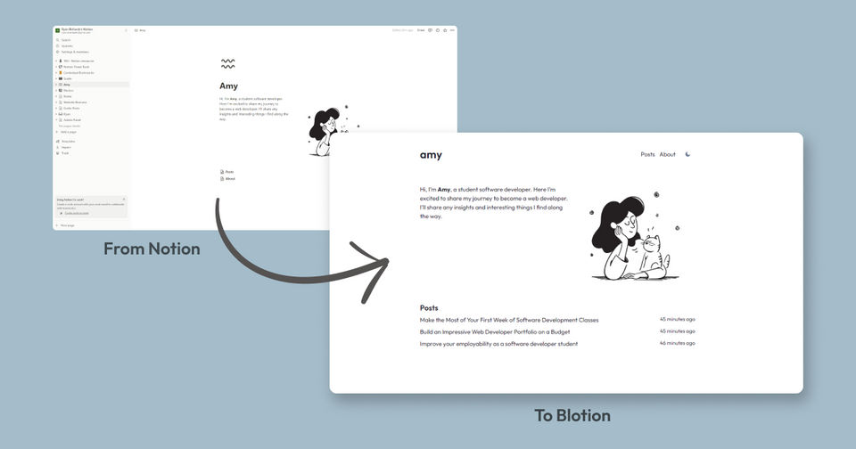 Blotion screenshot 2