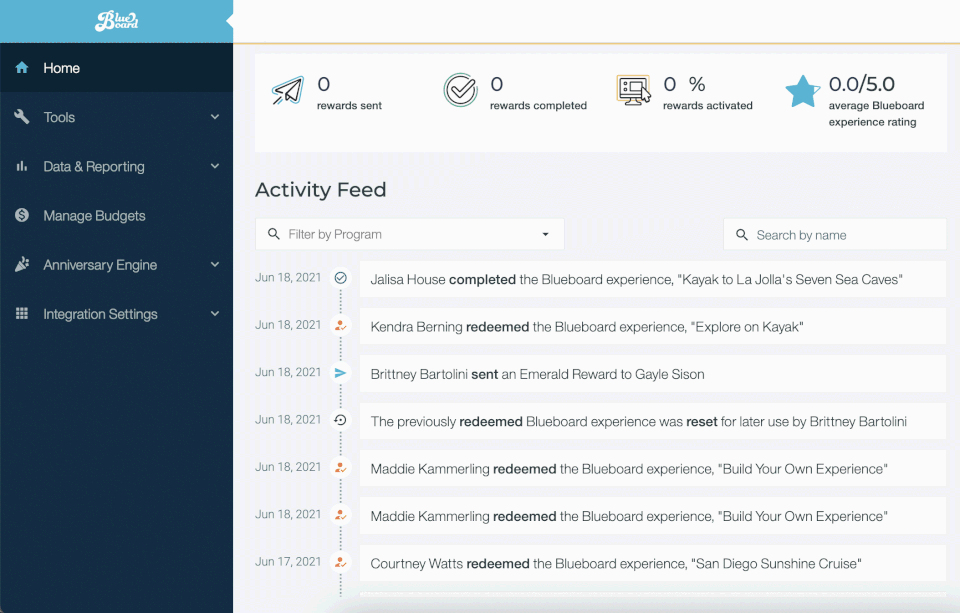Blueboard screenshot 2