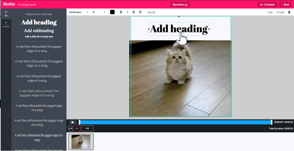 Blurbiz screenshot 2