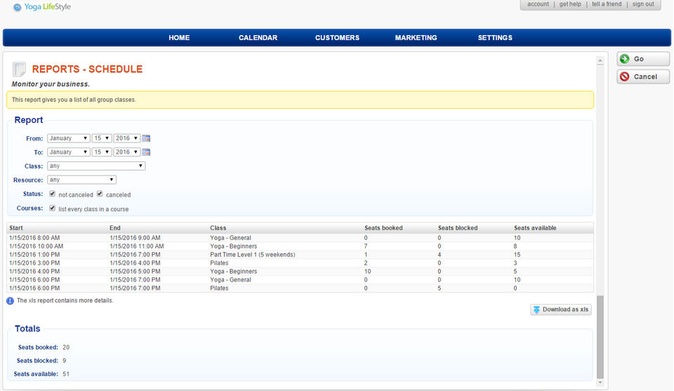 Bookeo screenshot 2