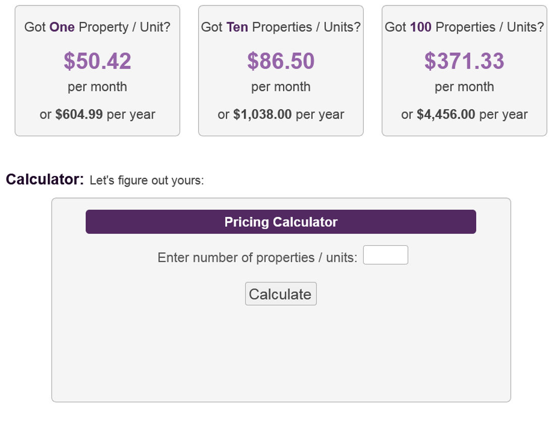 Bookerville pricing 1