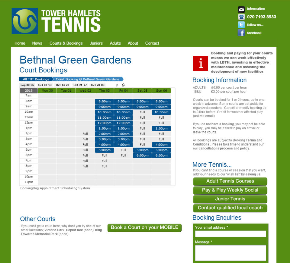 BookingBug screenshot