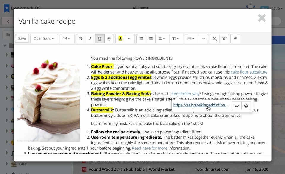 Bookmark OS screenshot 3