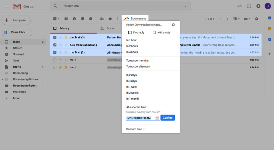 Boomerang for Gmail screenshot 2