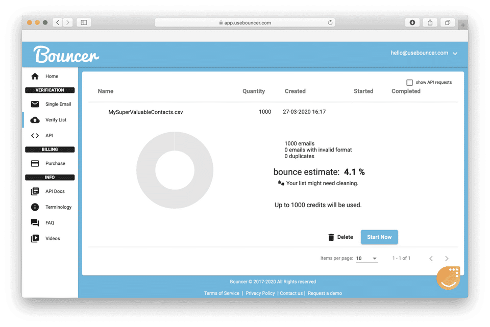 Bouncer screenshot 1