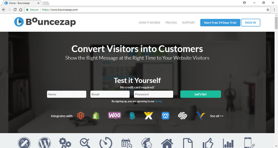 Bouncezap screenshot 1