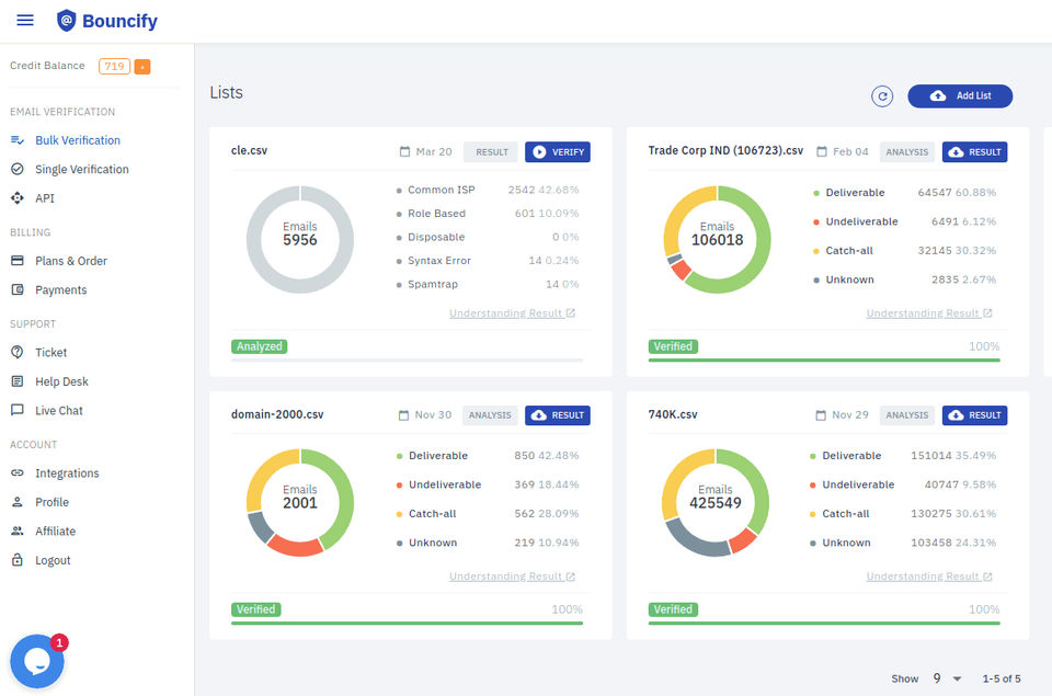 Bouncify screenshot