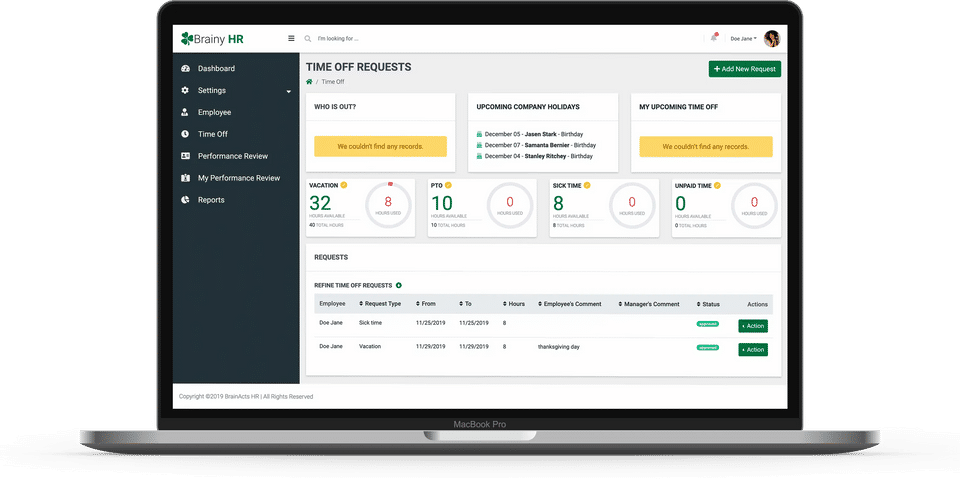BrainyHR screenshot 1