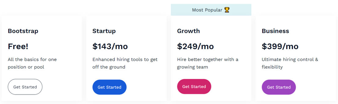 Breezy HR pricing 1