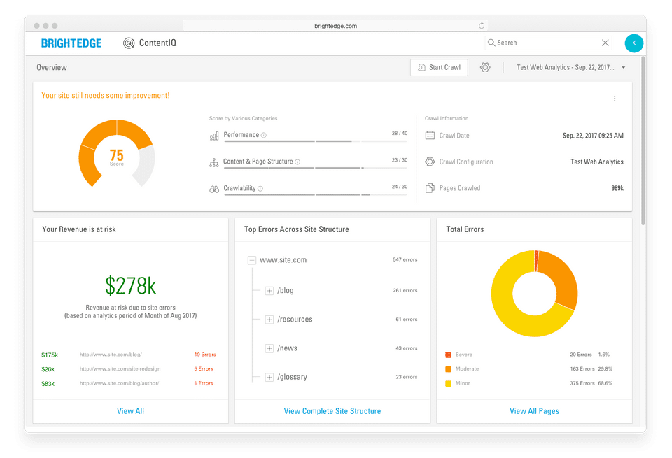 BrightEdge screenshot 1