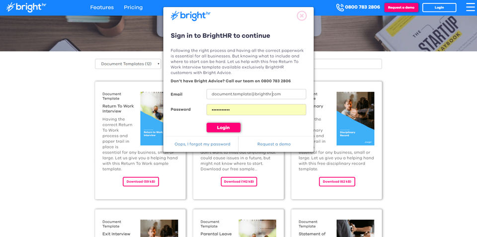BrightHR screenshot 2