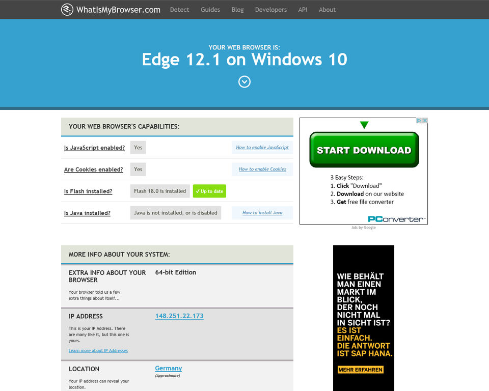 Browshot screenshot