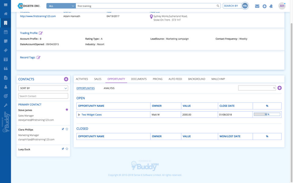 BuddyCRM screenshot 1