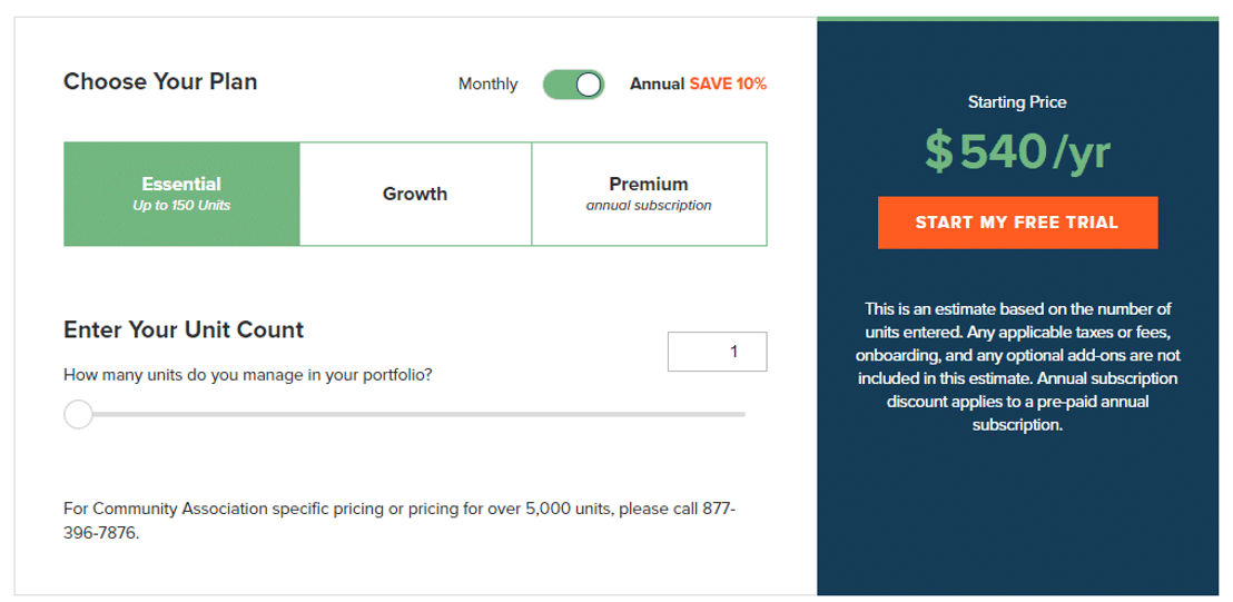 Buildium pricing 1