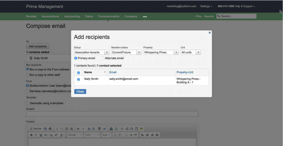 Buildium screenshot 2