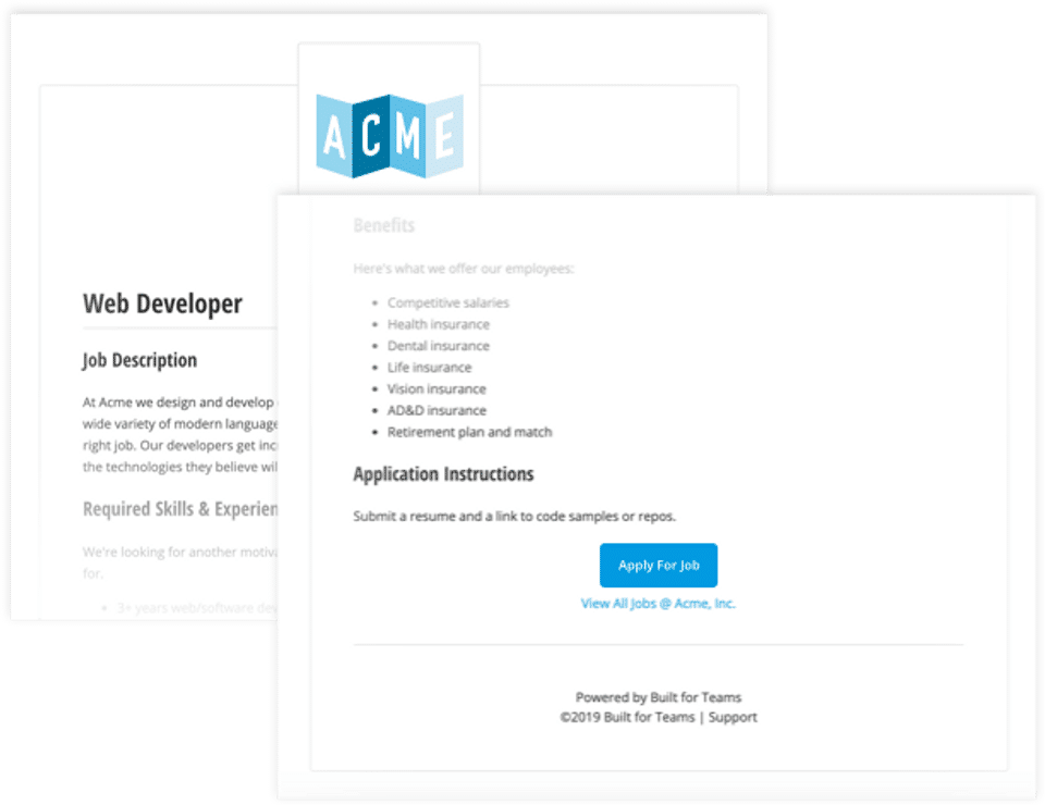 Built for Teams screenshot 2