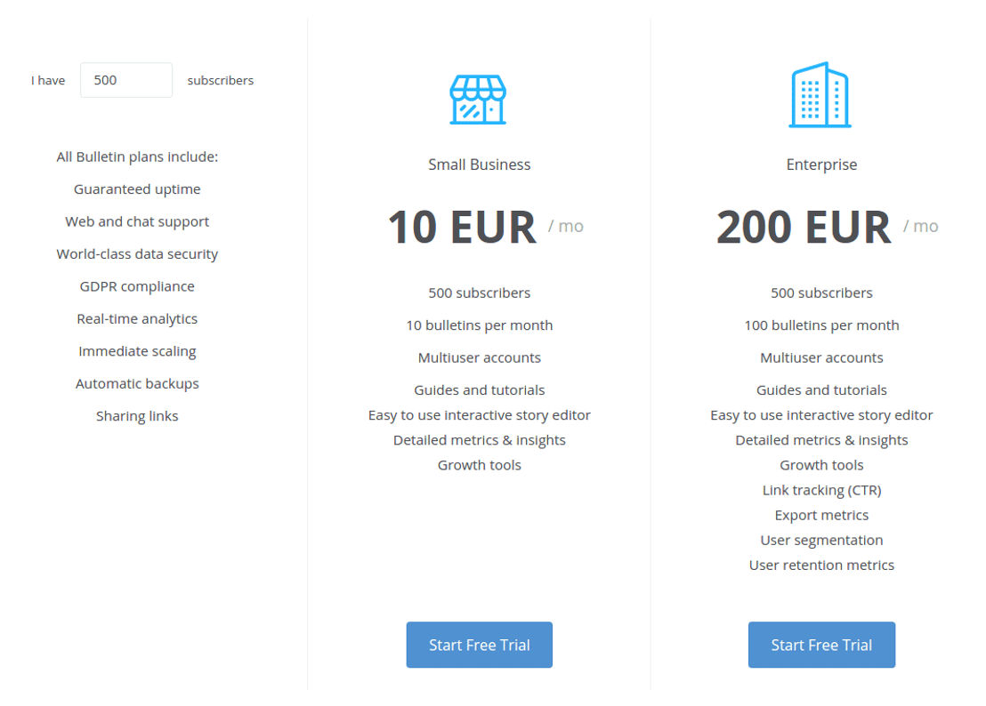 Bulletin screenshot 1