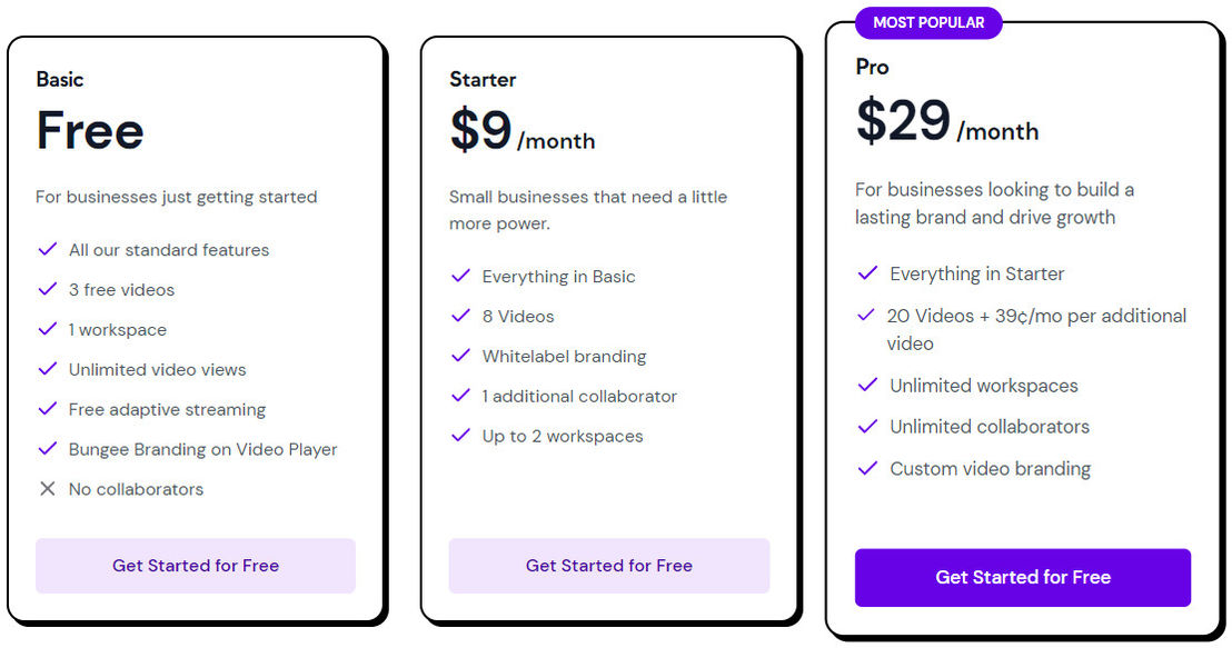 Bungee pricing 1
