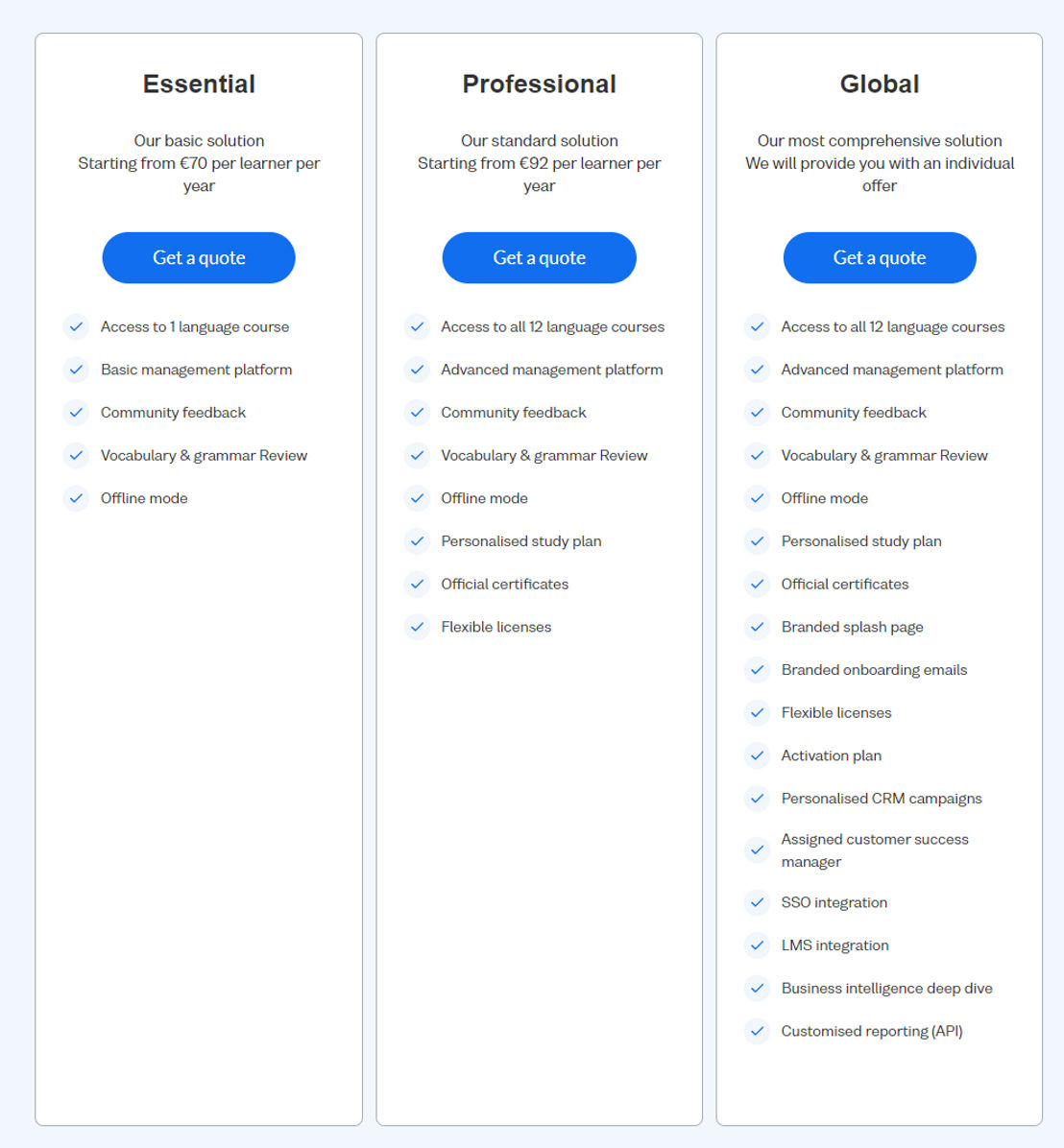 Busuu screenshot 1