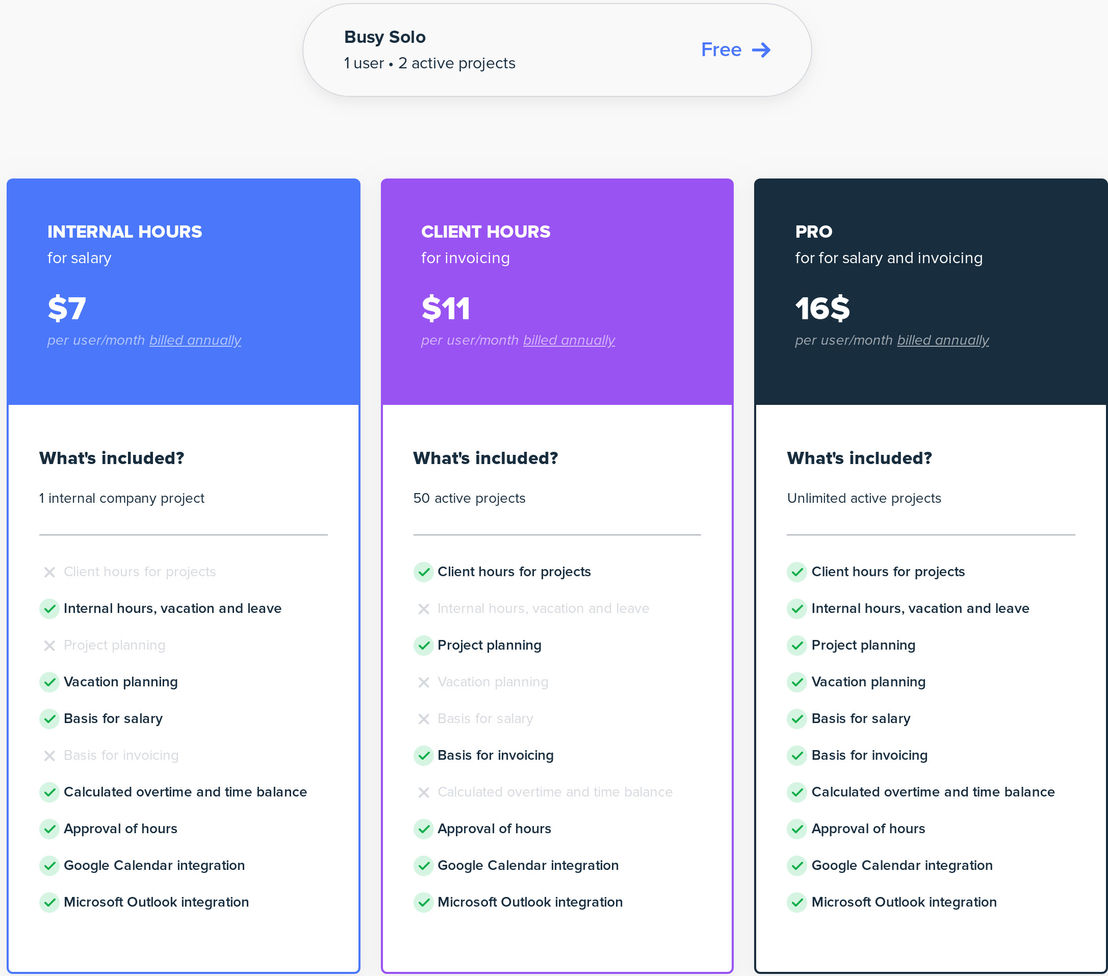 Busy pricing 1