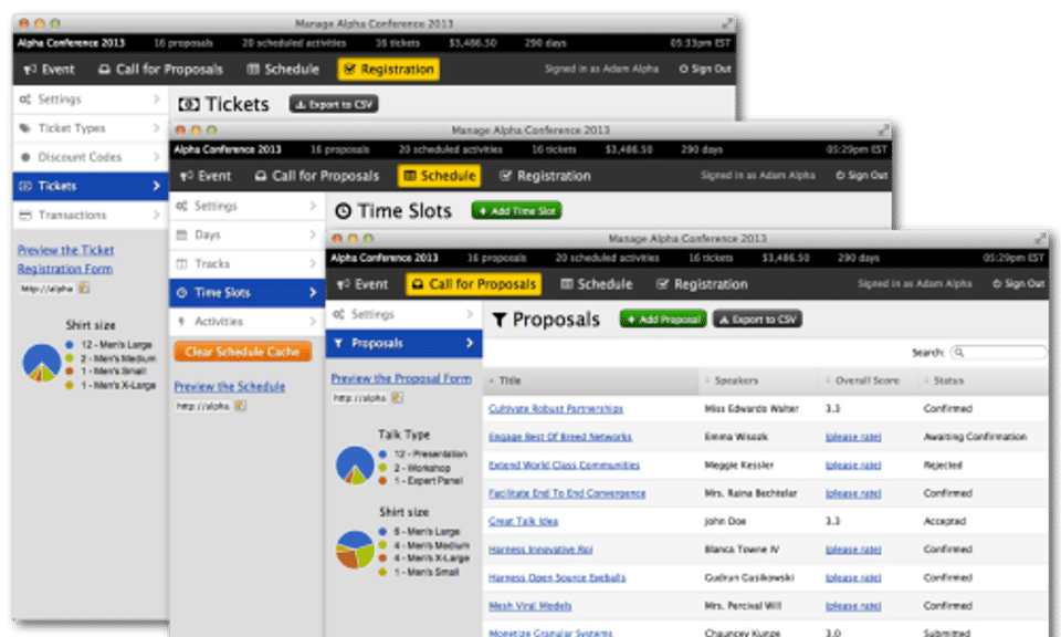 BusyConf screenshot 1