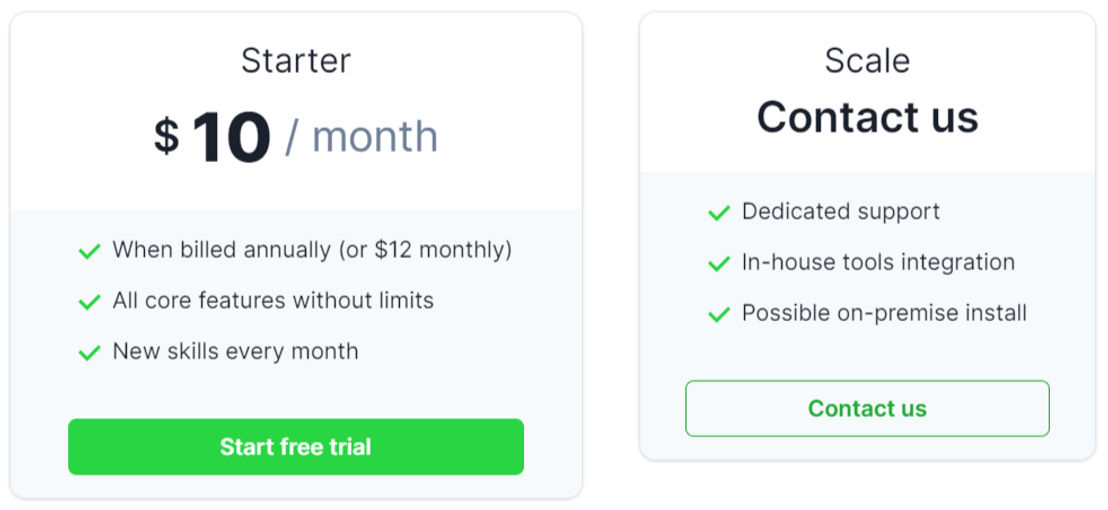 Butler AI pricing 1