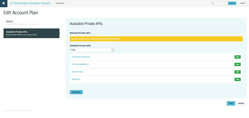 CA API Management screenshot 1