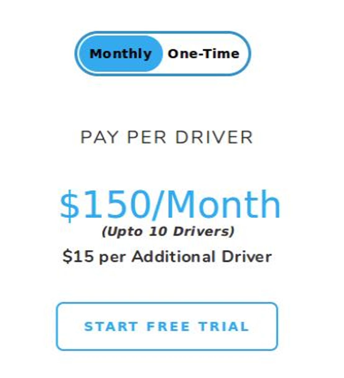 CabStartup pricing 1