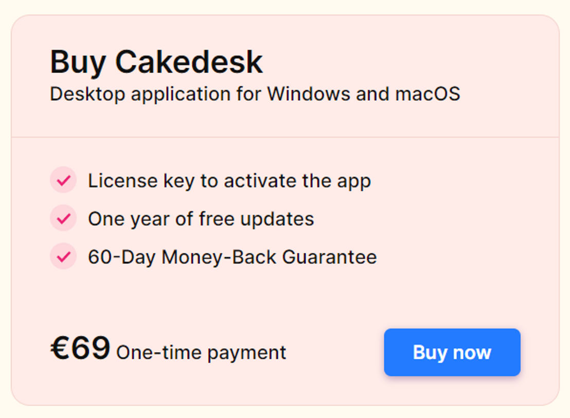 Cakedesk pricing 1