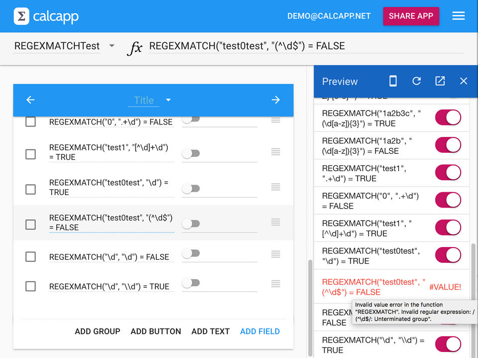 Calcapp screenshot 1