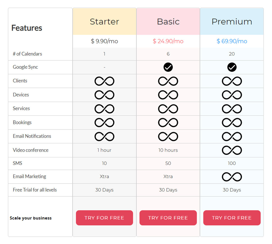 Calendoo pricing